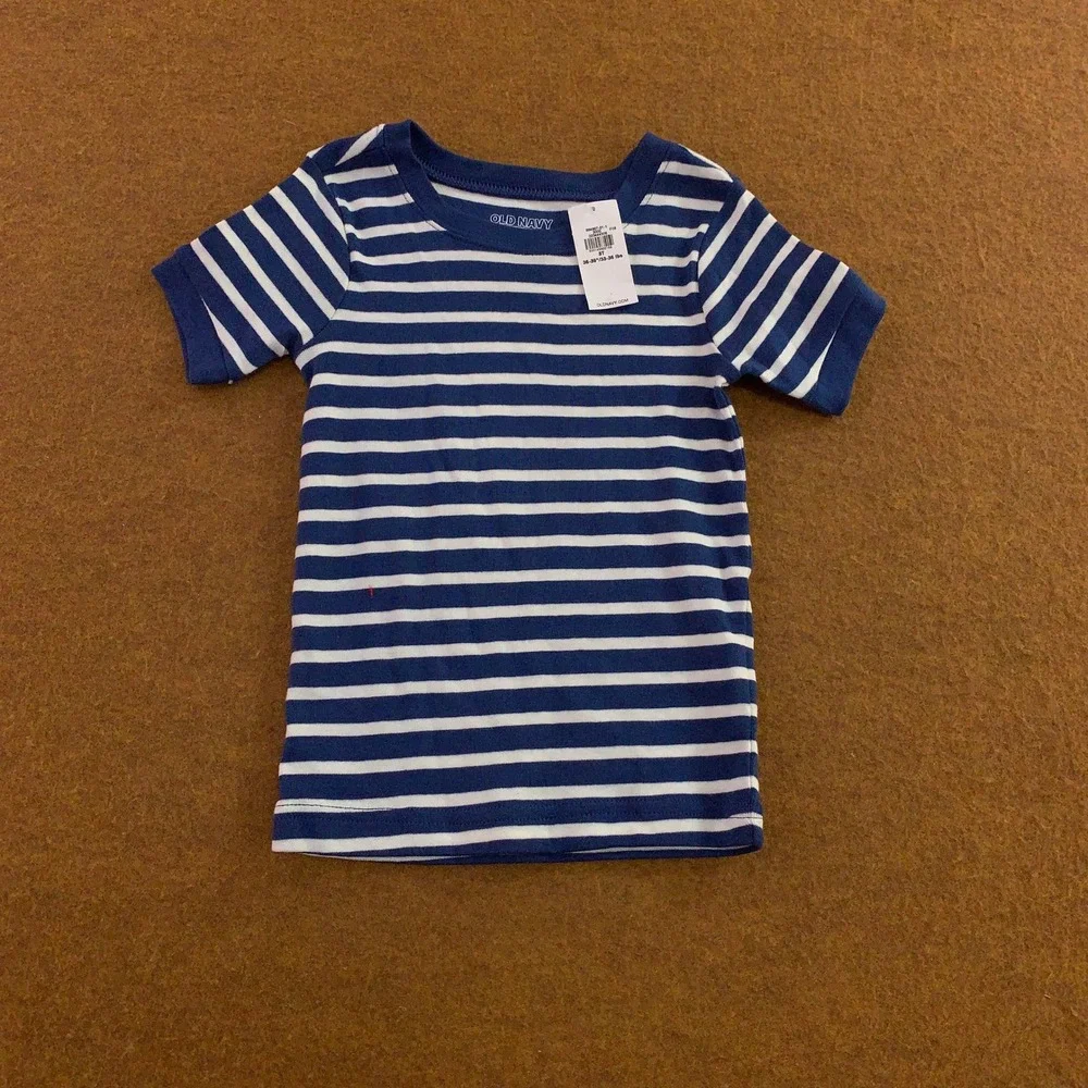 Carter's Old Navy Toddler 3T Multi-Color Striped Pajama Shirt Bundle 2pk NWT